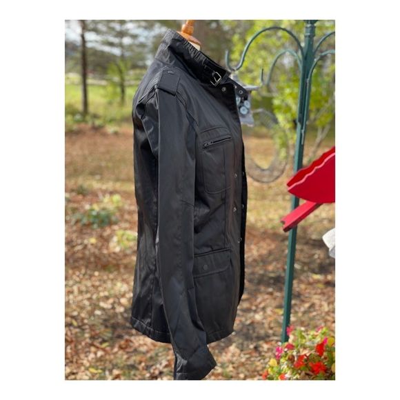 Bomboogie Men’s Jacket Black Military Sleek - Picture 4 of 16